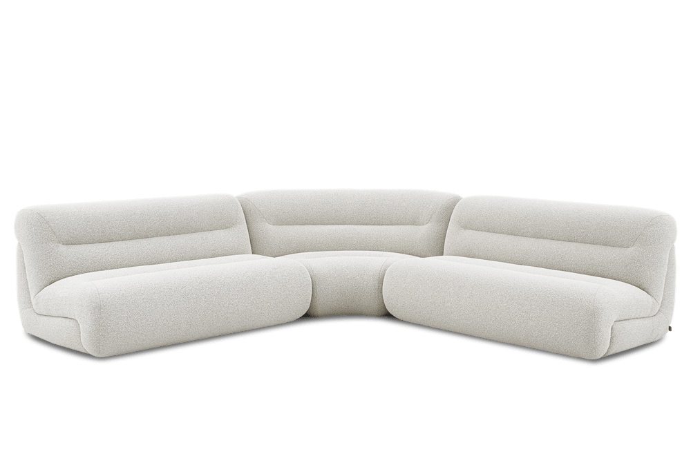 Tovi Performance Boucle L-Shape Sectional Couch by Castlery