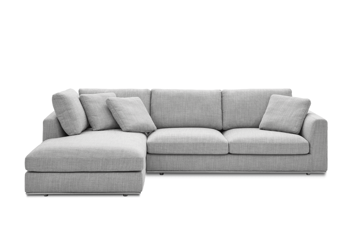 Hamilton Gray Left Chaise Sectional Sofa