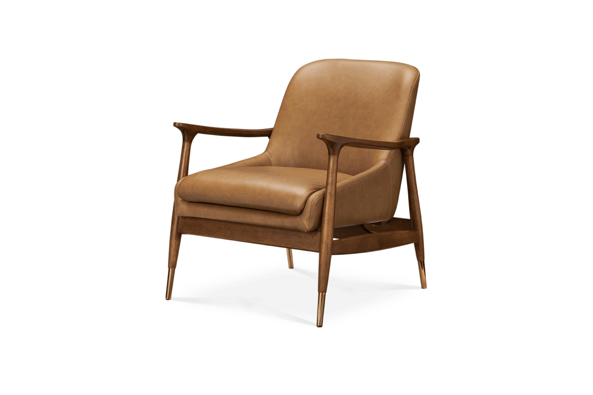 Desmond Brown Leather Armchair