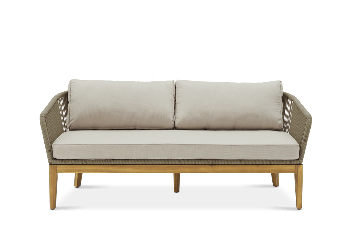 Maui Brown Outdoor Loveseat