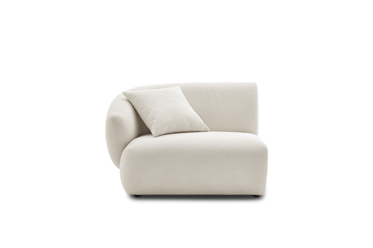 Auburn Boucle Left Corner Sofa