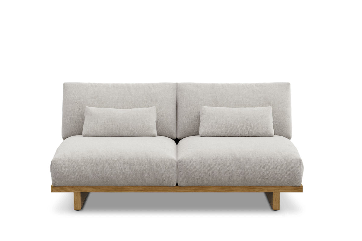 Mori Performance Fabric Armless 2 Seater Sofa | Castlery Singapore
