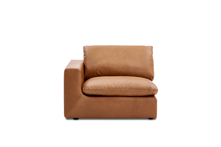 Dawson Leather Left Arm Sofa