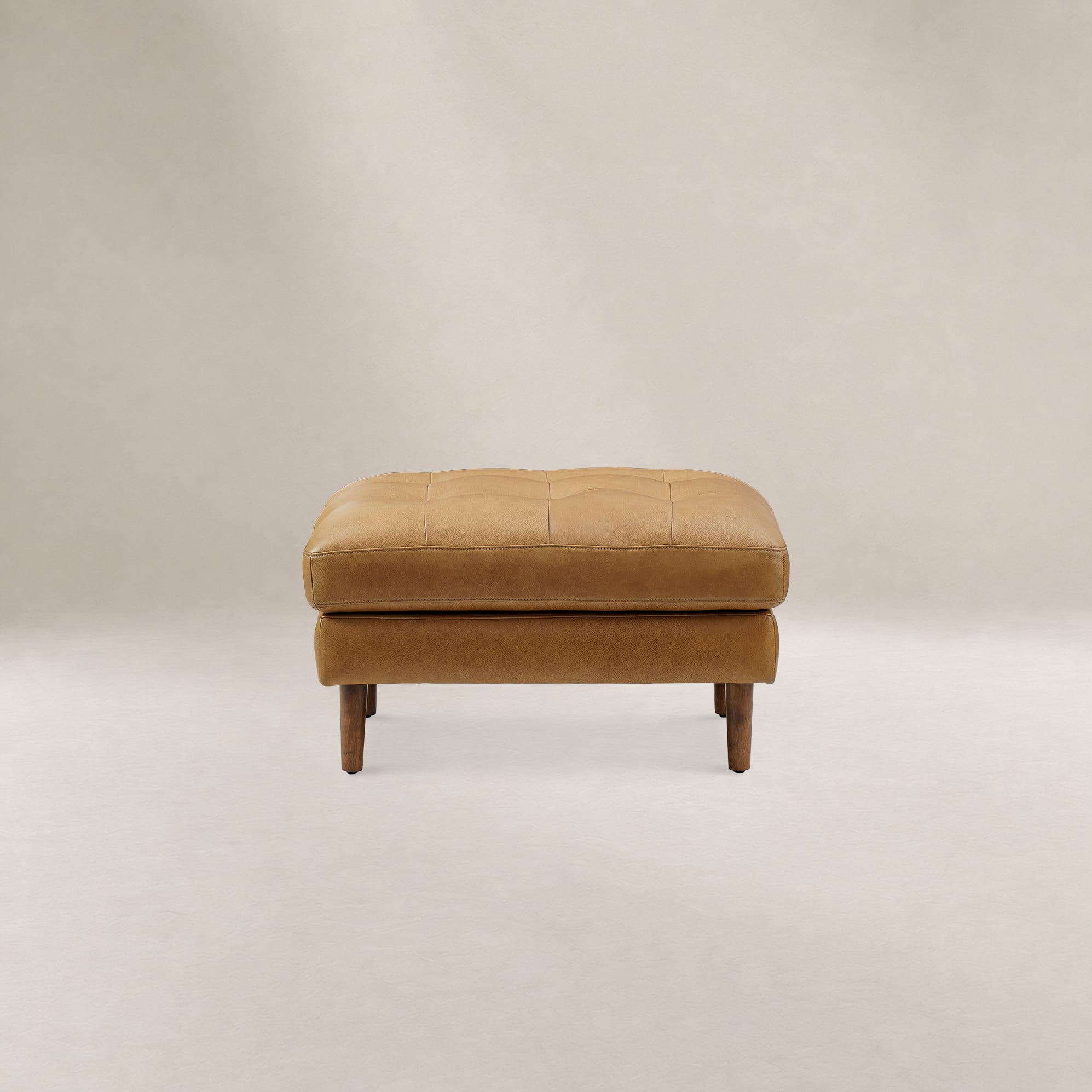 Madison Leather Ottoman | Castlery US