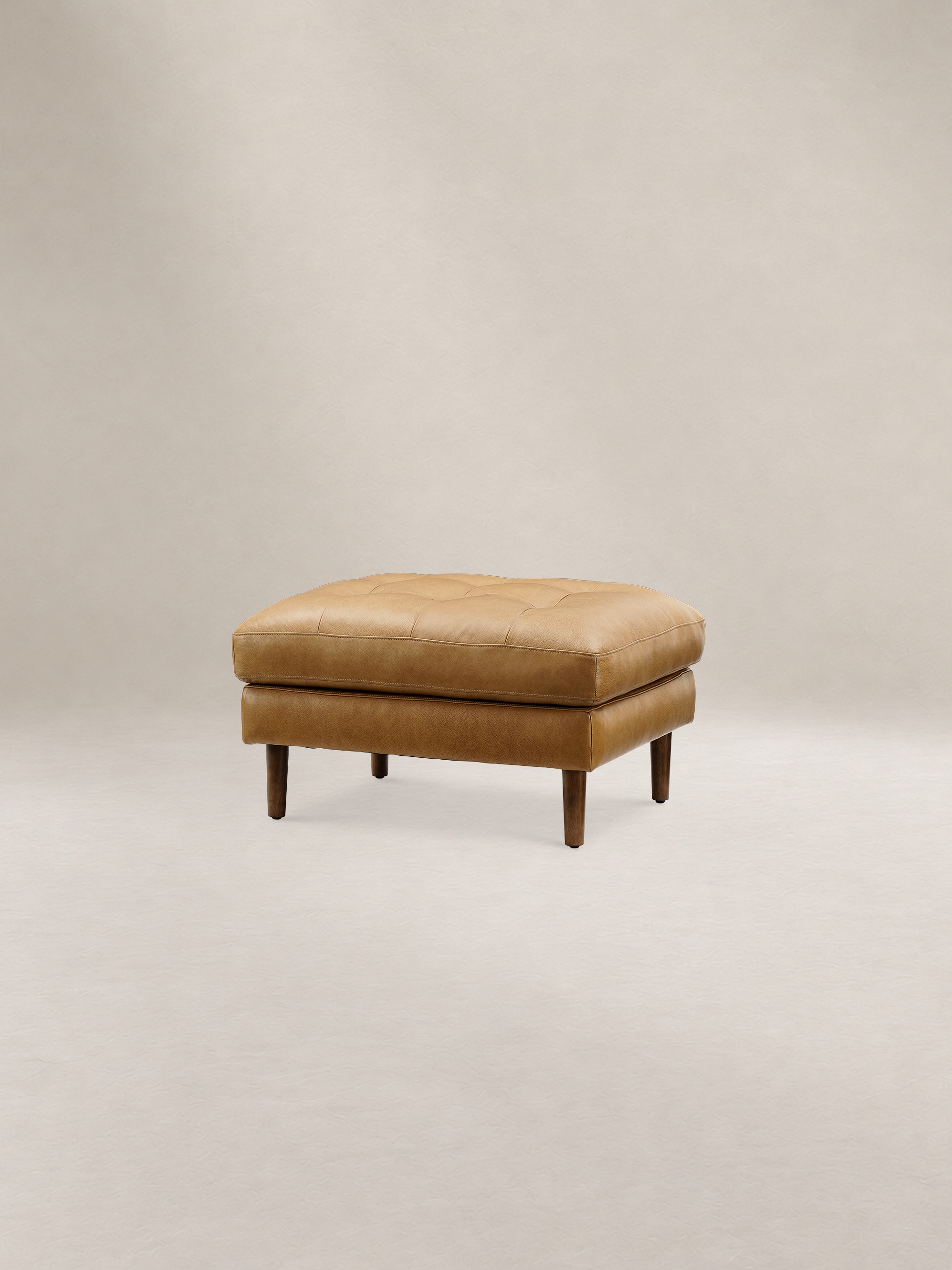 Madison Leather Ottoman | Castlery US