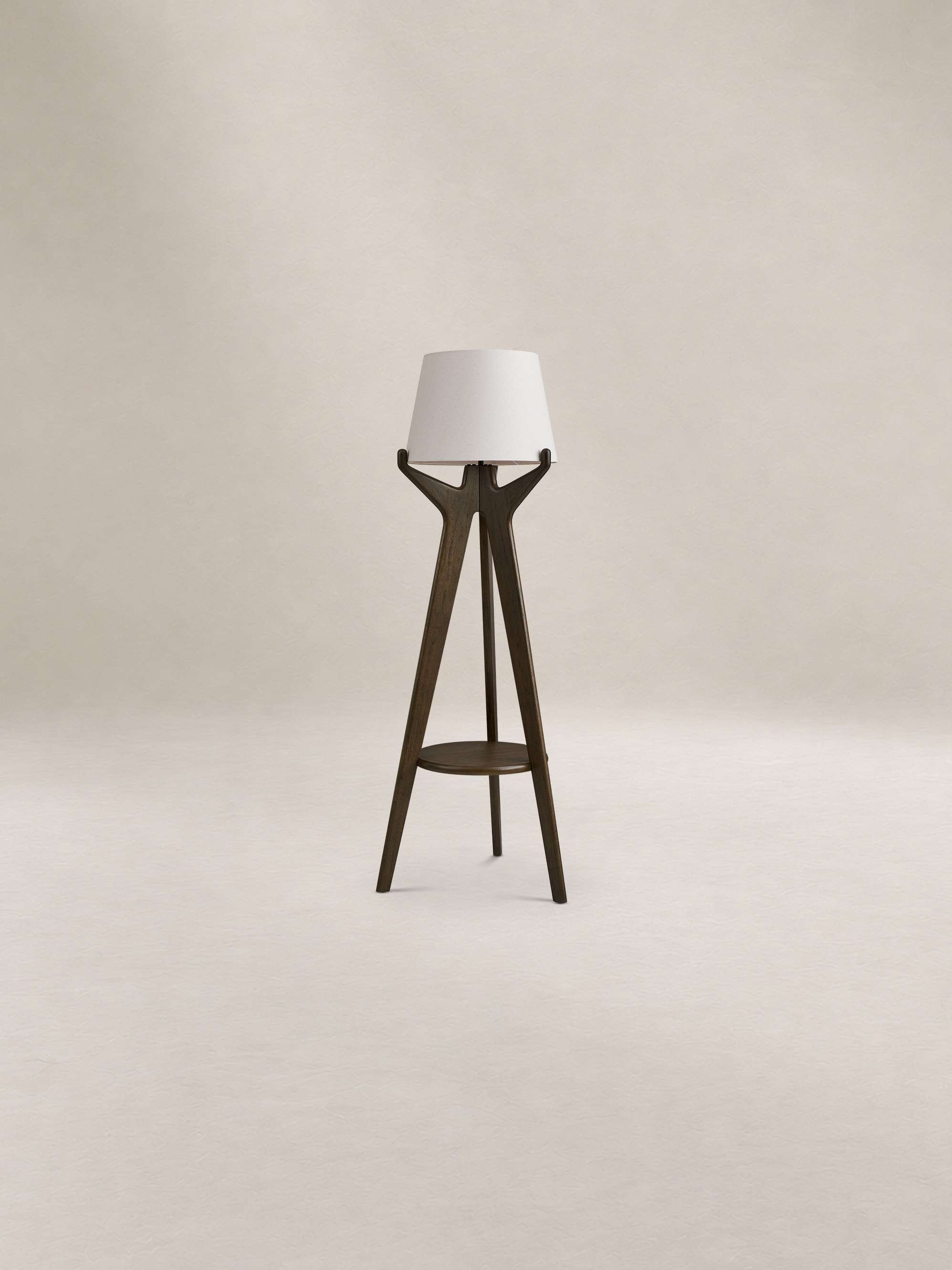Karo Tripod Floor Lamp, Caramel | Castlery US