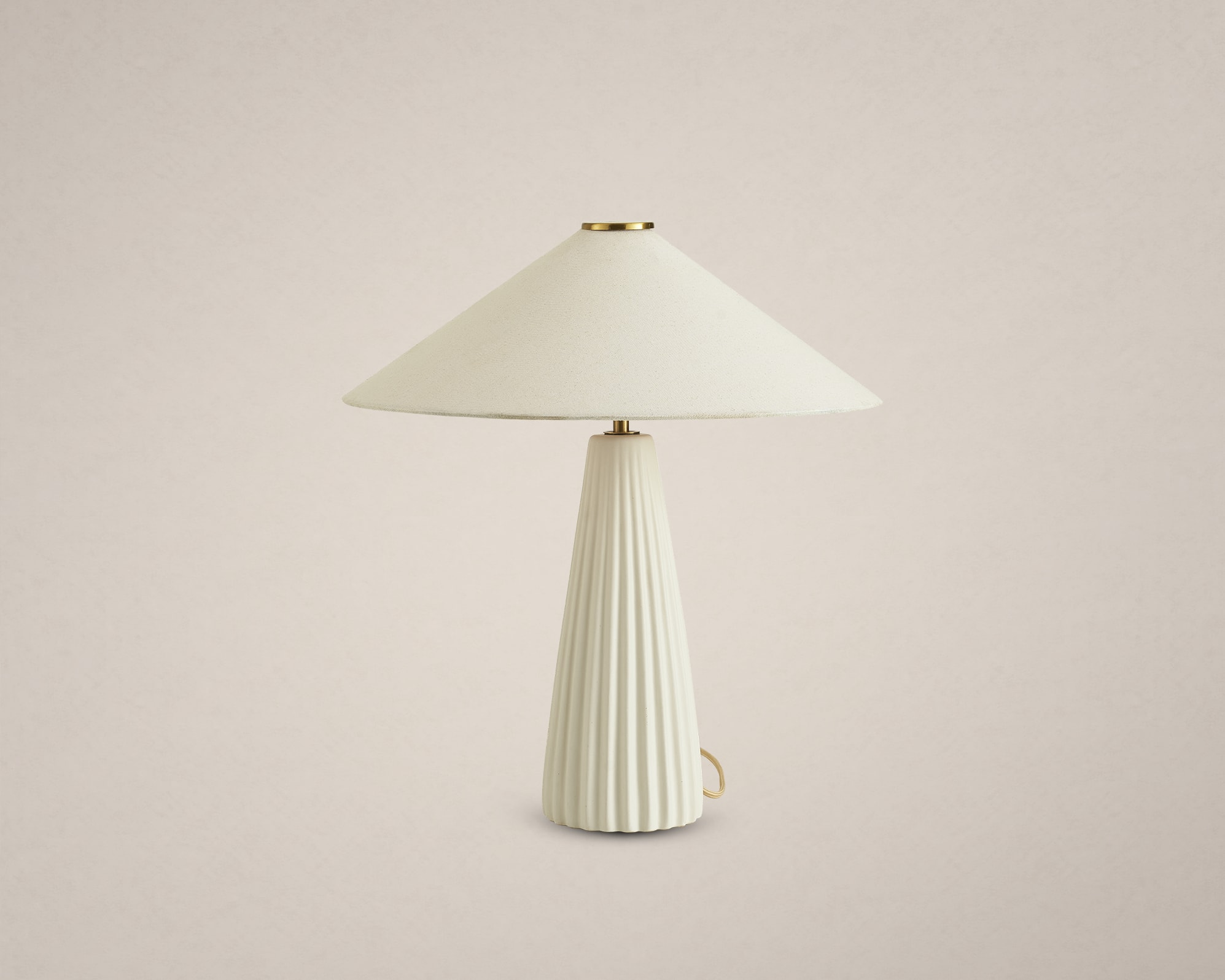 Alba Fluted Ceramic Table Lamp 1