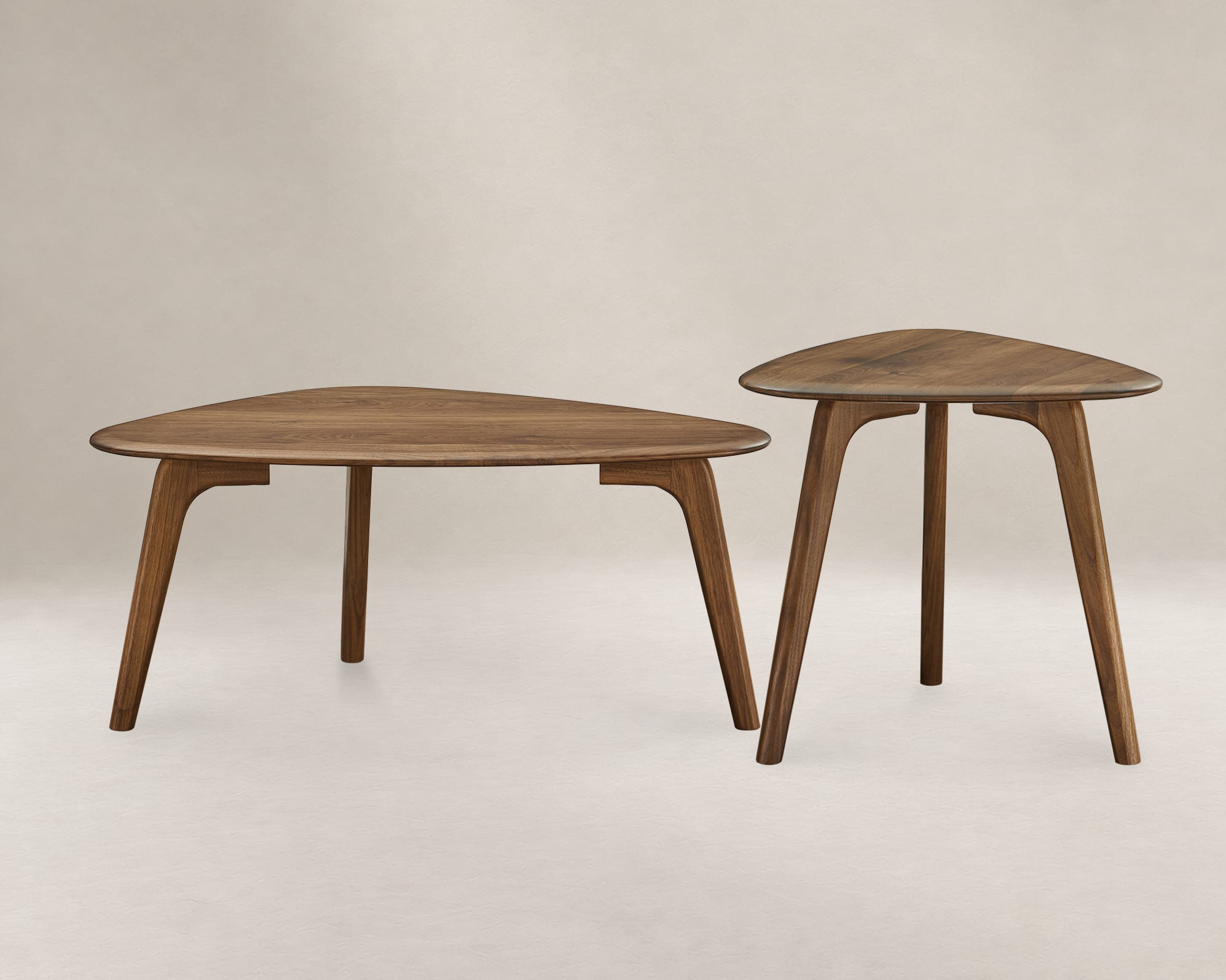 Vincent Coffee Table Set, Walnut 1