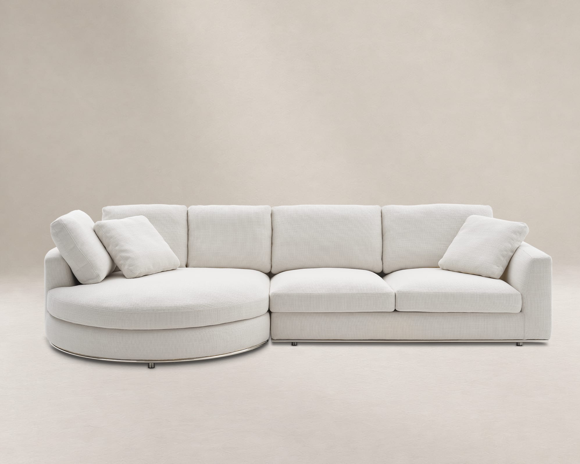 Hamilton Round Chaise Sectional Couch 1