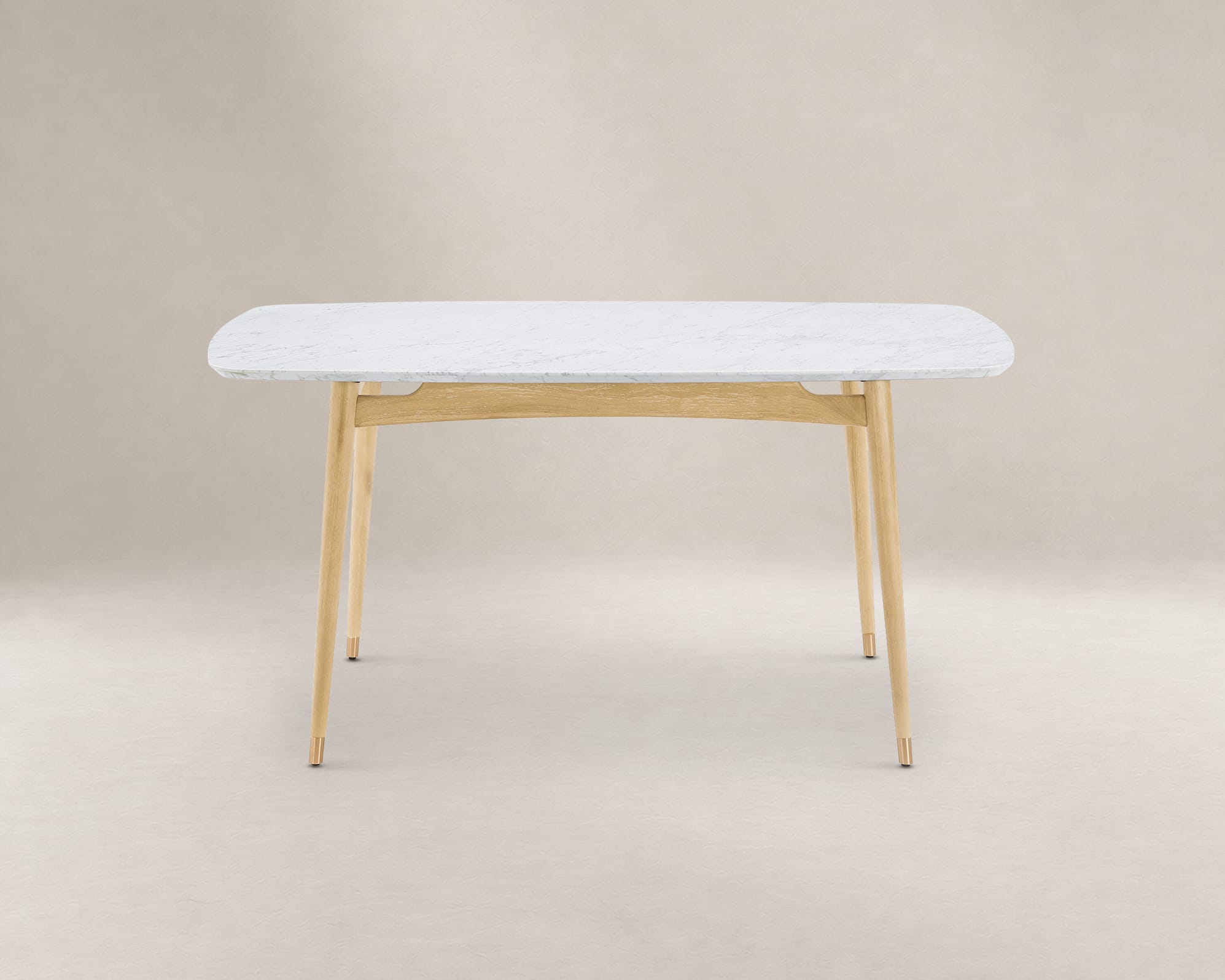 Kelsey Marble Dining Table, White Wash 2