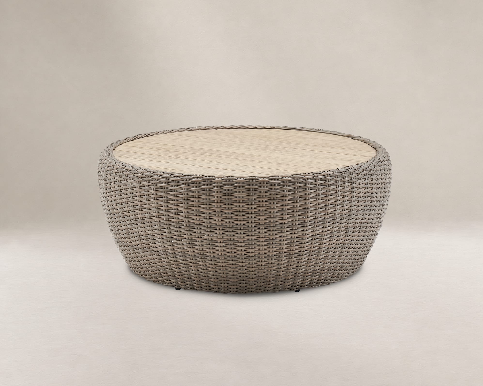 Malta Outdoor Round Drum Coffee Table 2