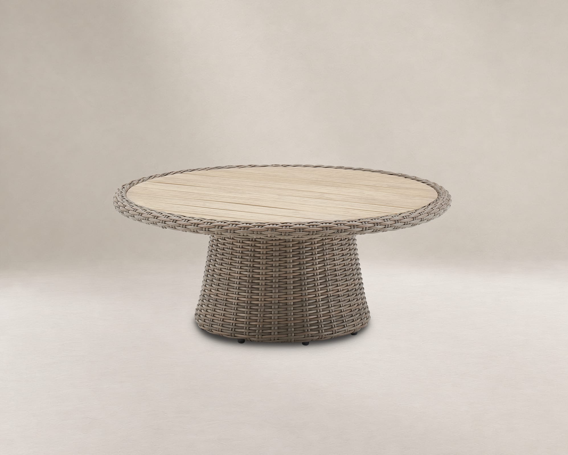 Malta Outdoor Round Pedestal Coffee Table 2