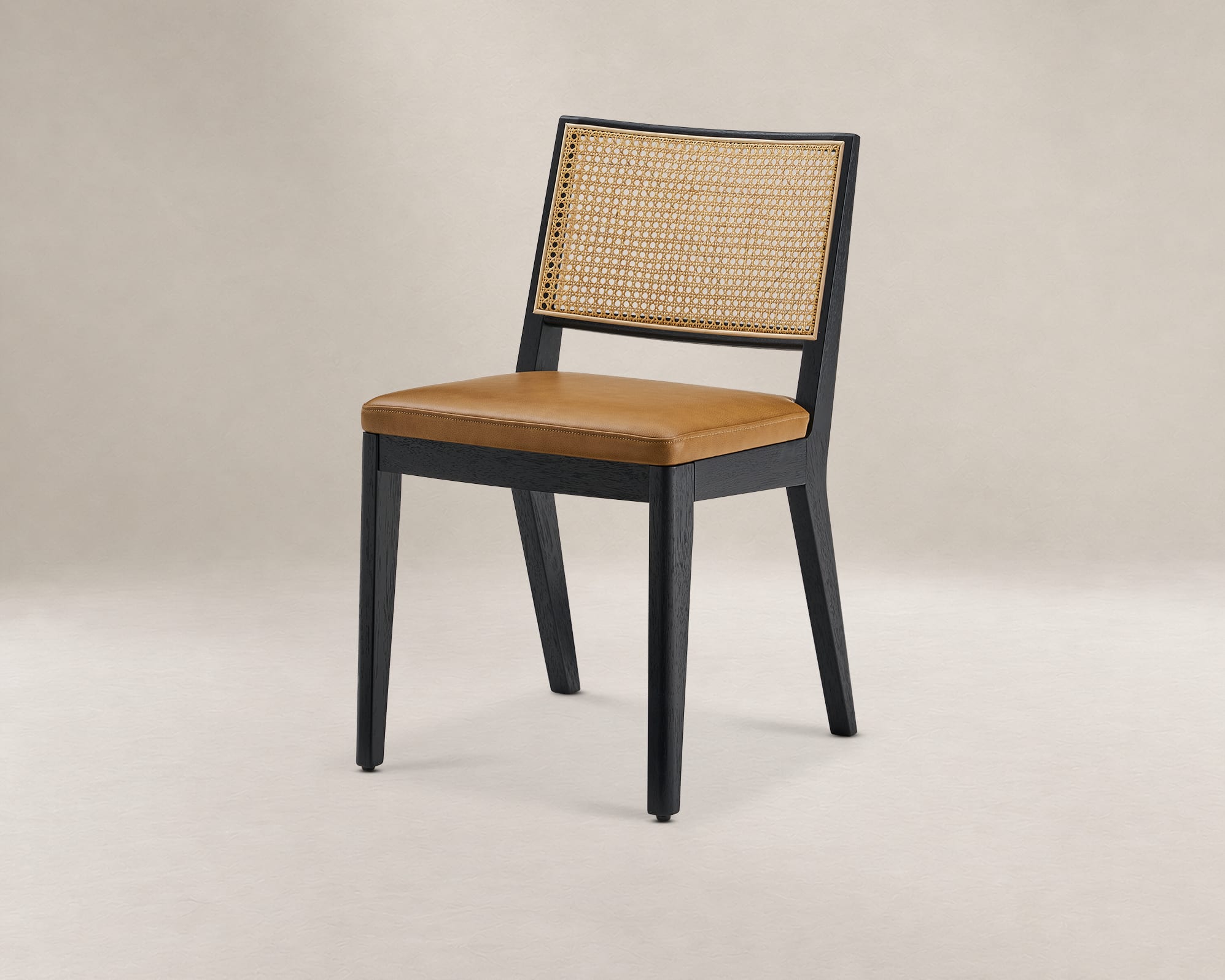 Sloane Cane and Leather Chair 2