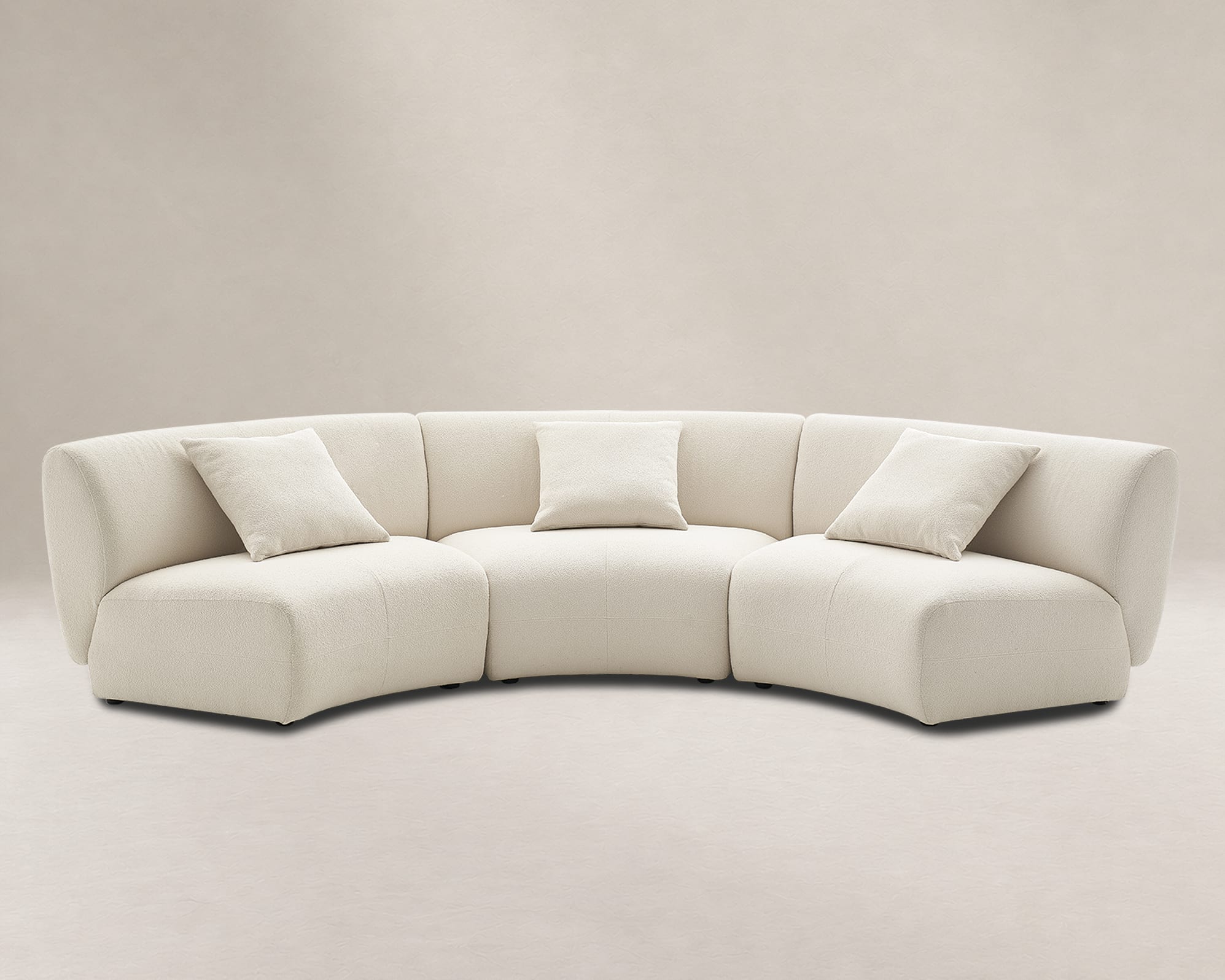 Auburn Performance Fabric Armless Curve Sofa 2