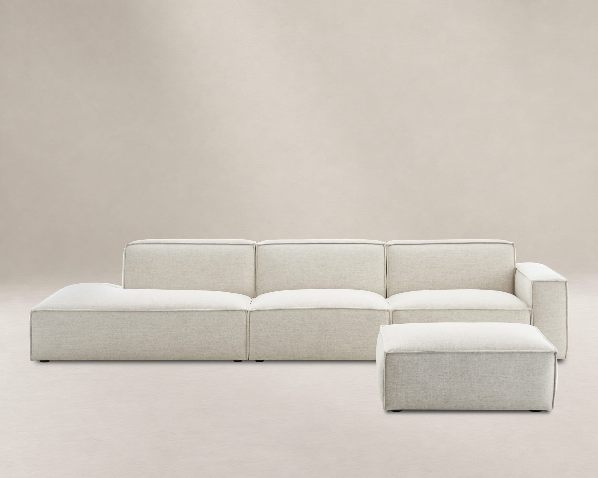 Jonathan Extended Side Chaise Sofa with Ottoman 2