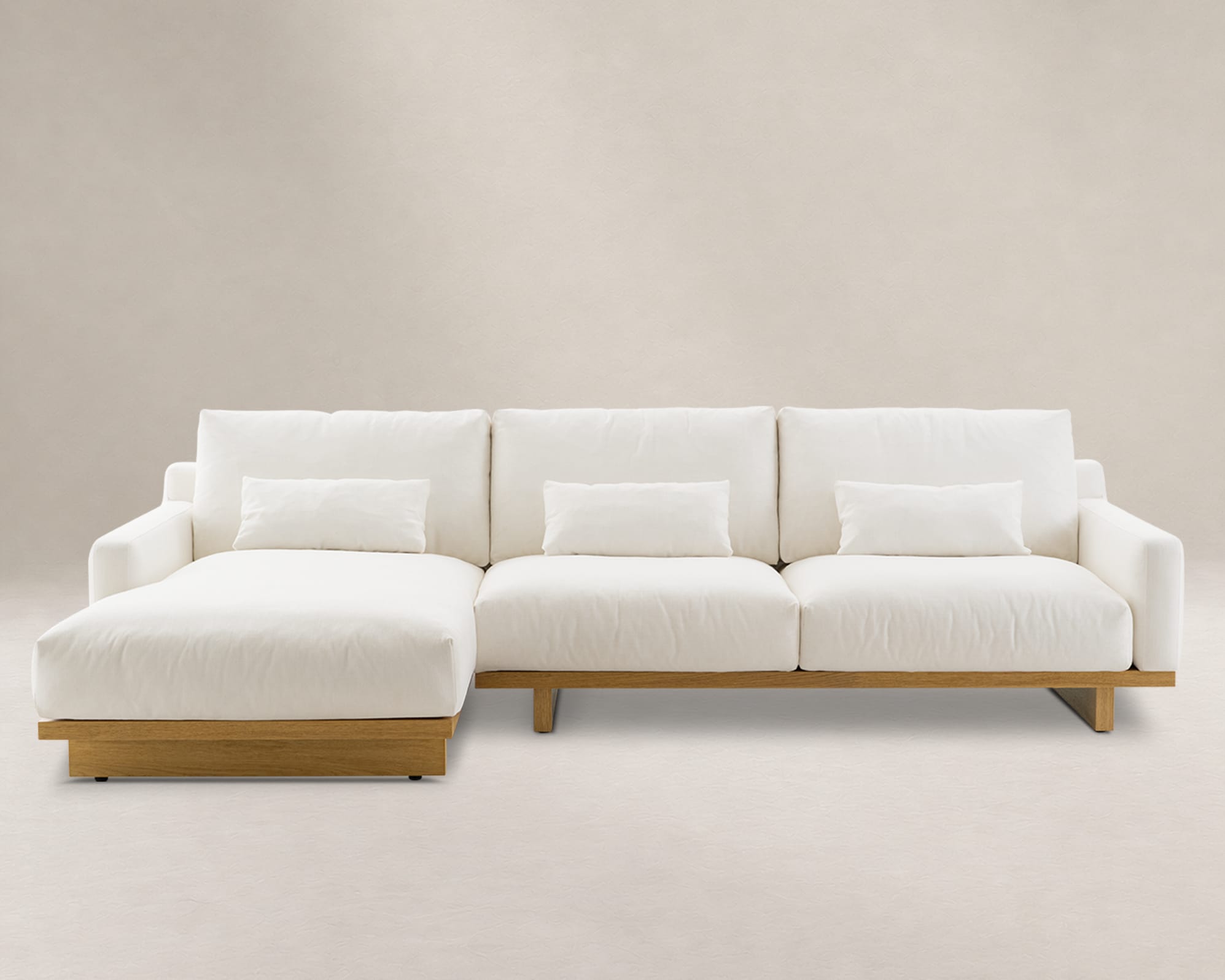 Mori Performance Fabric Chaise Sectional Sofa 2