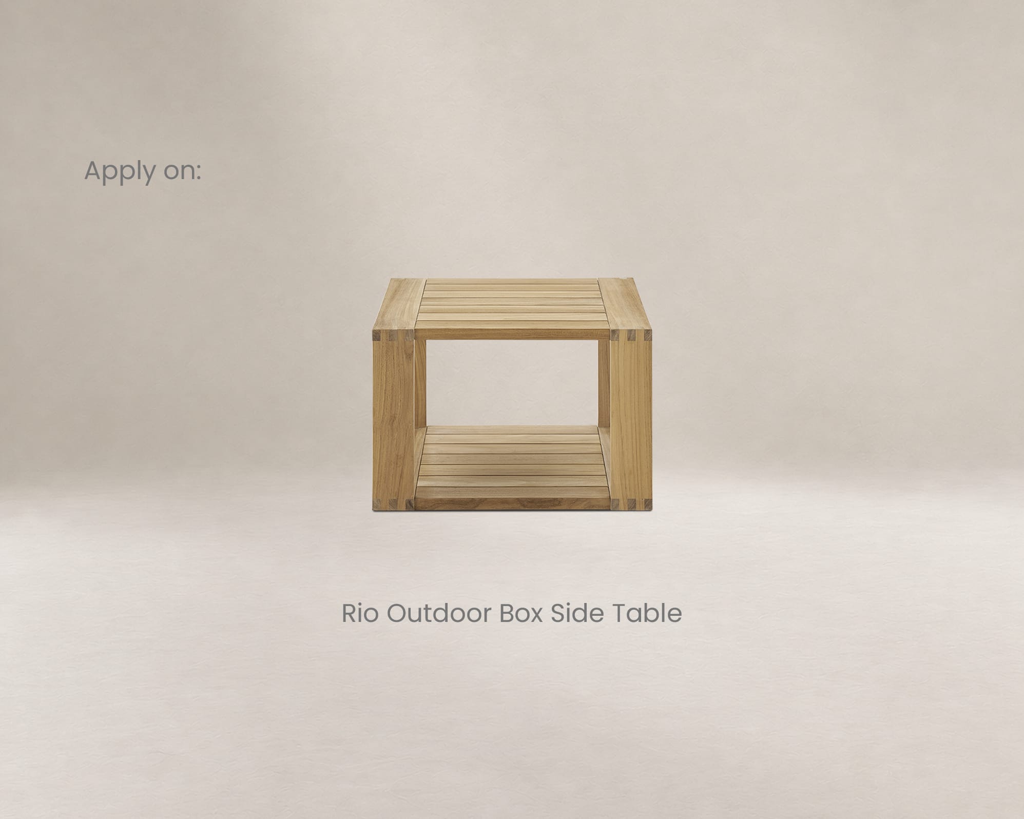 Rio Outdoor Square Box Side Table Cover 4