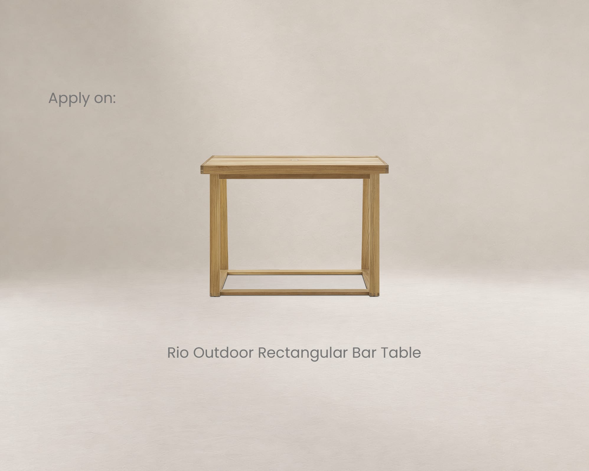 Rio Outdoor Rectangular Bar Table Cover 4