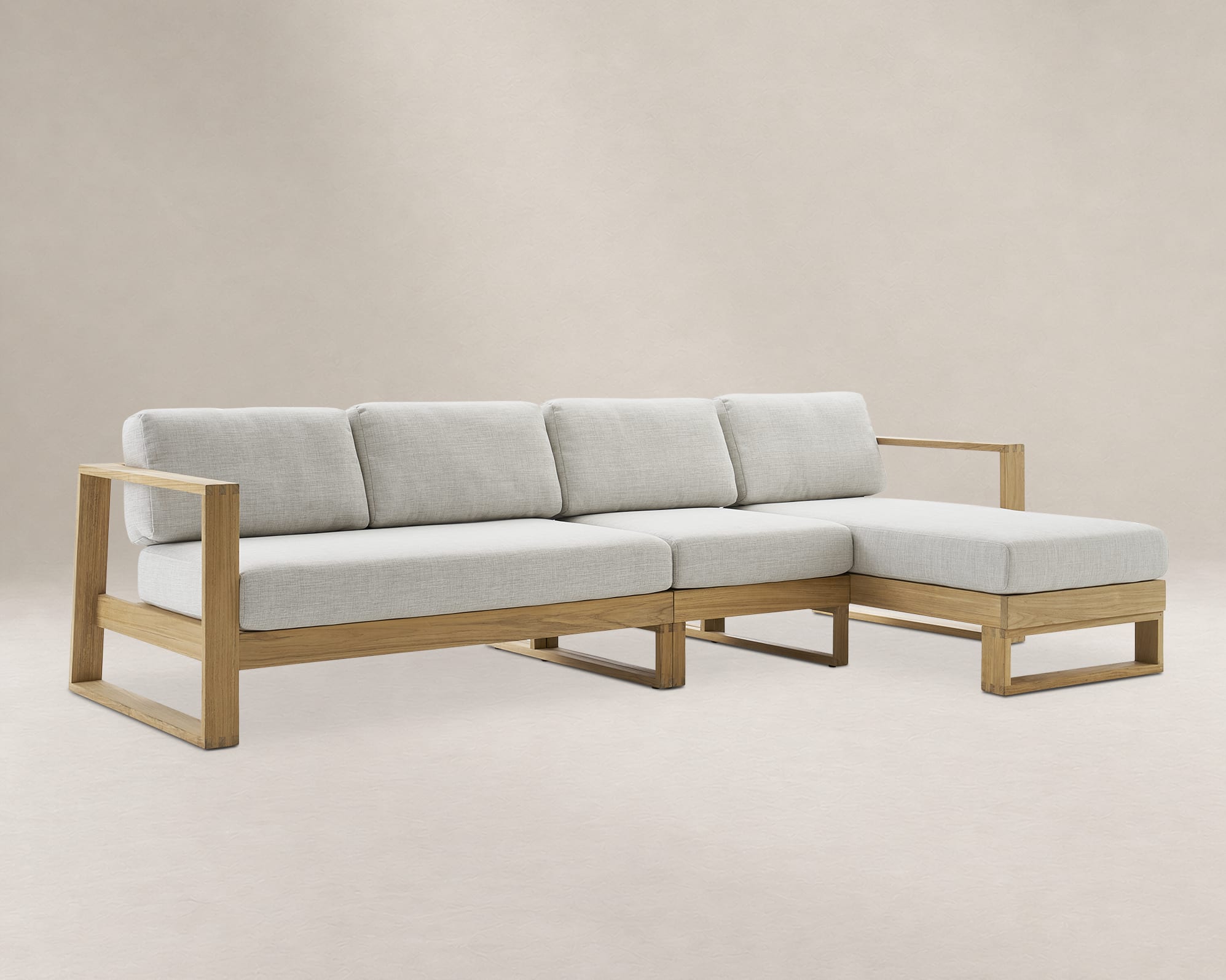 Rio Outdoor Extended Chaise Sectional Sofa 1