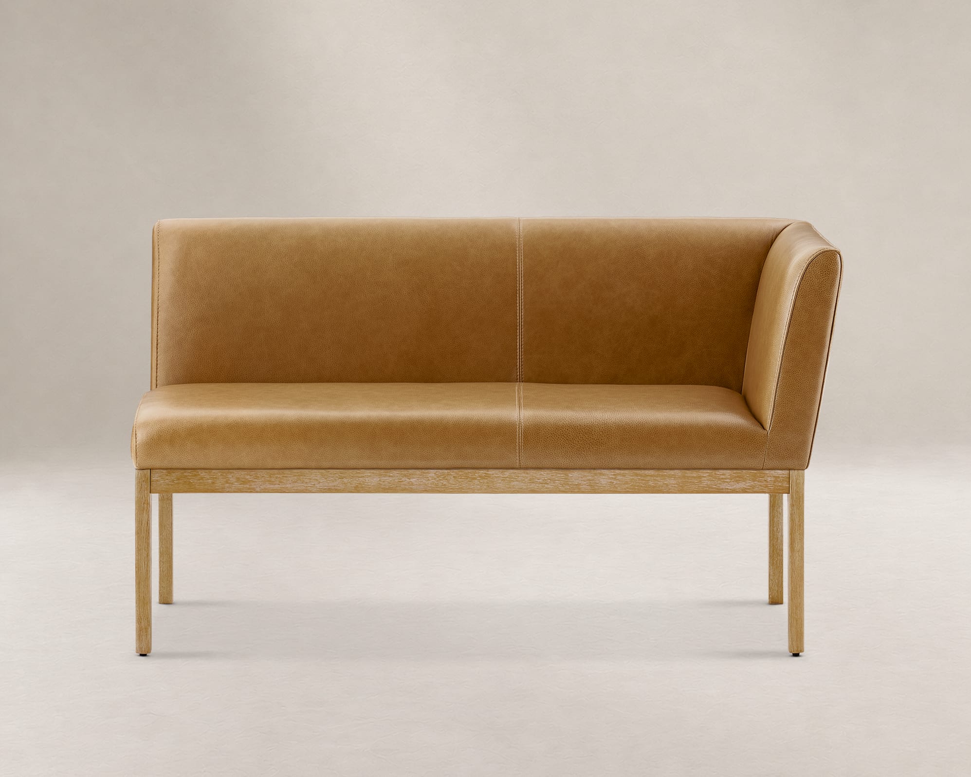 Elliot Leather Right Banquette Bench 0