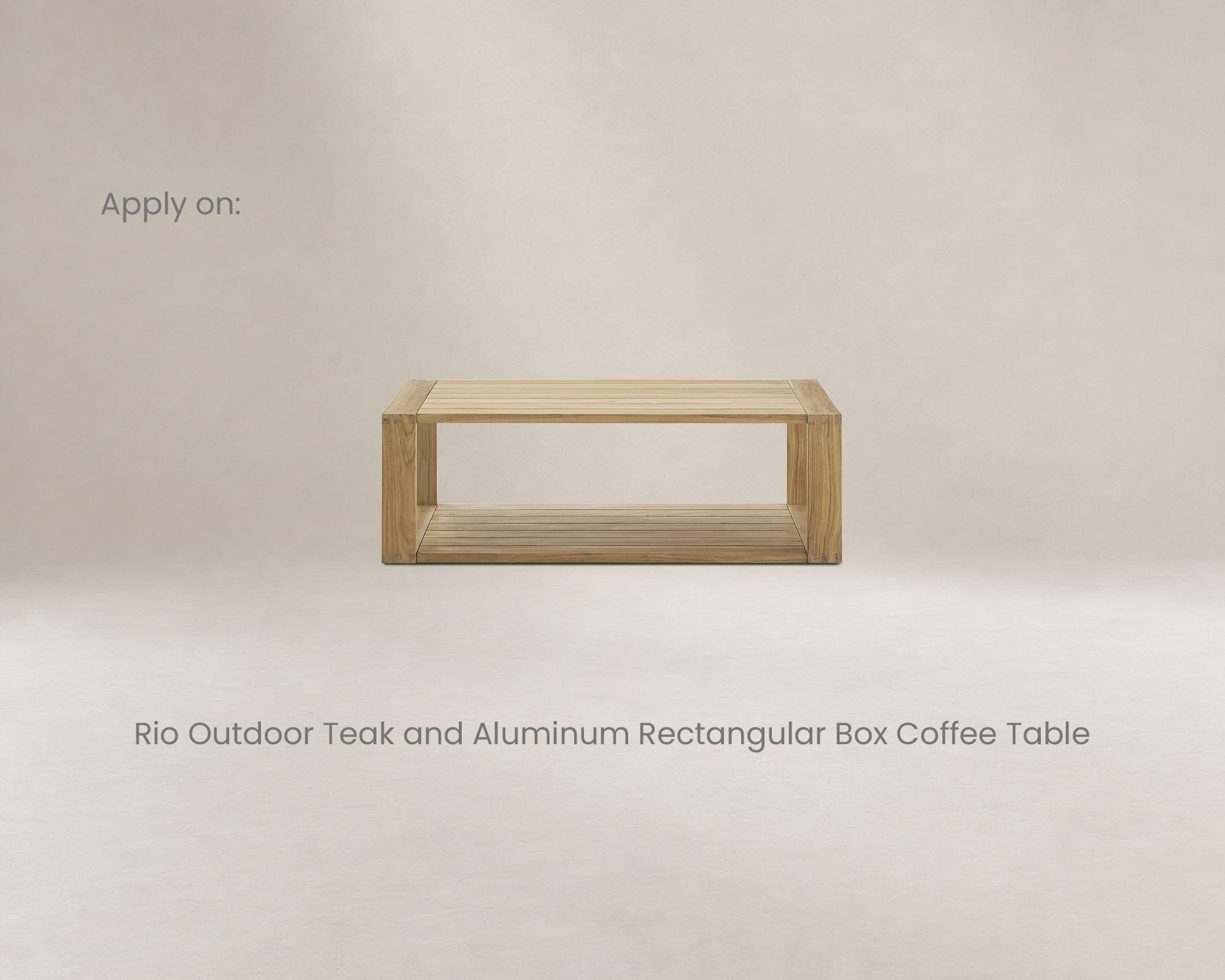 Rio Outdoor Rectangular Box Coffee Table Cover 4