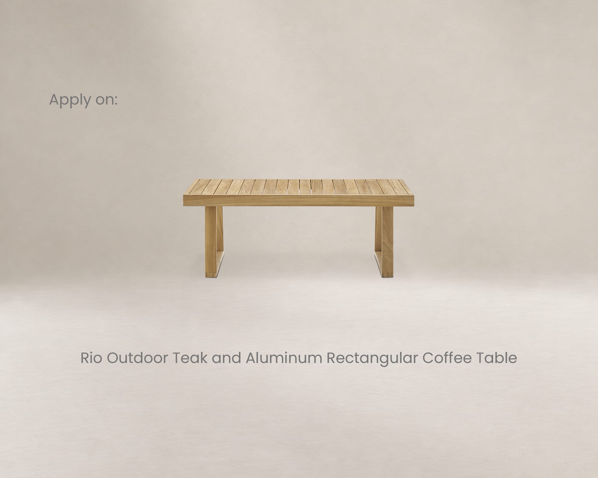 Rio Outdoor Rectangular Coffee Table Cover 4