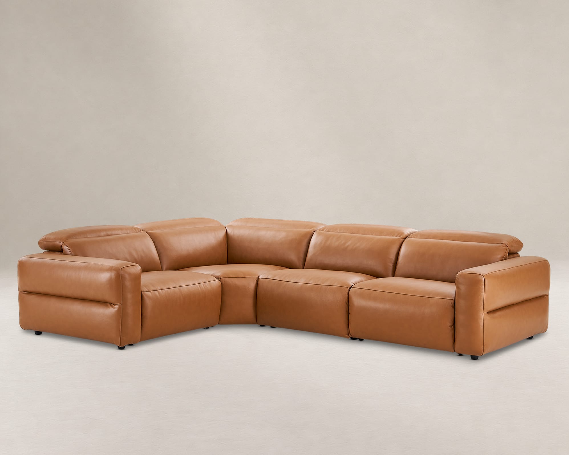 Jaron Leather Recliner Chaise Sectional Sofa 2