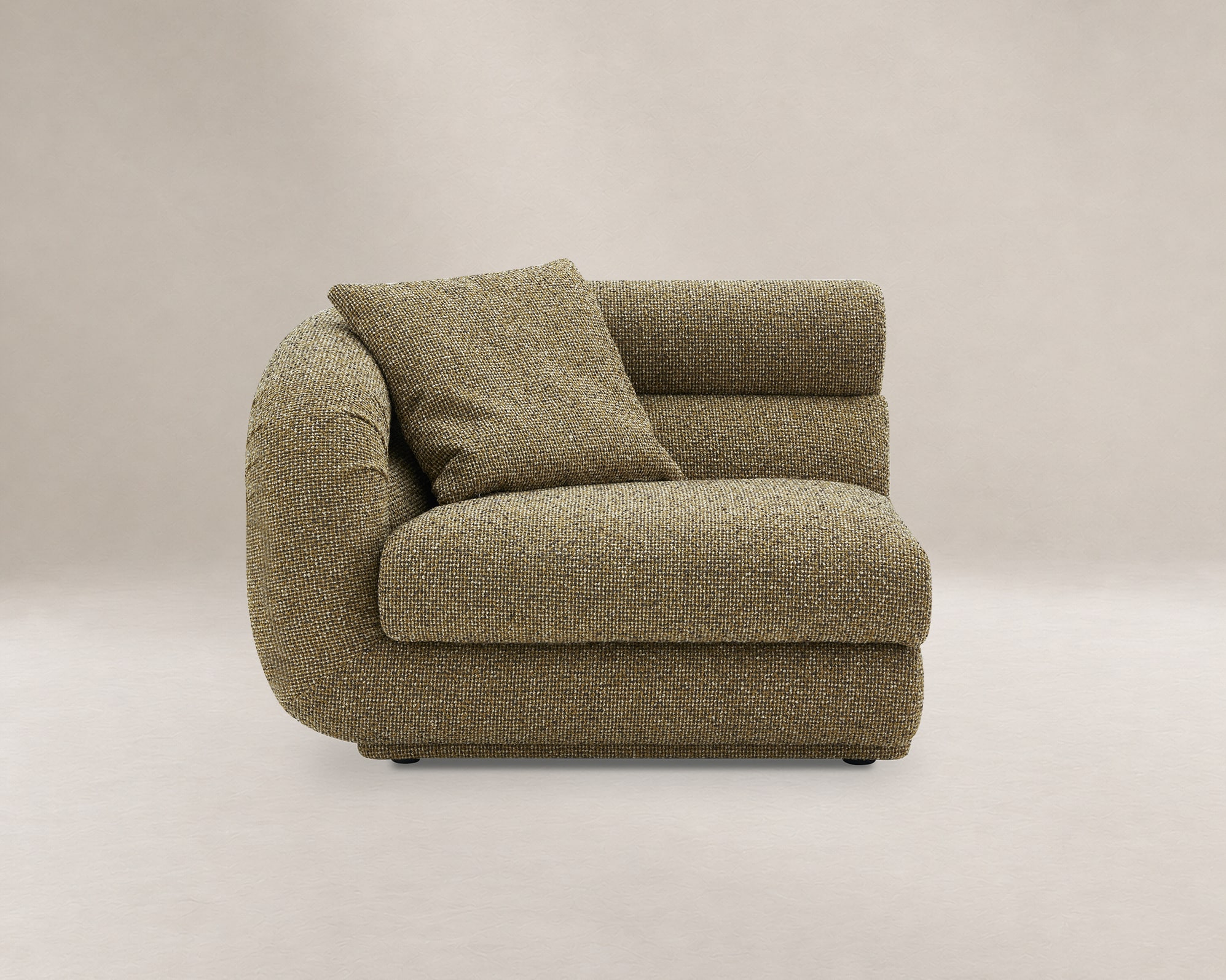Solari Performance Fabric Left Arm Sofa 0