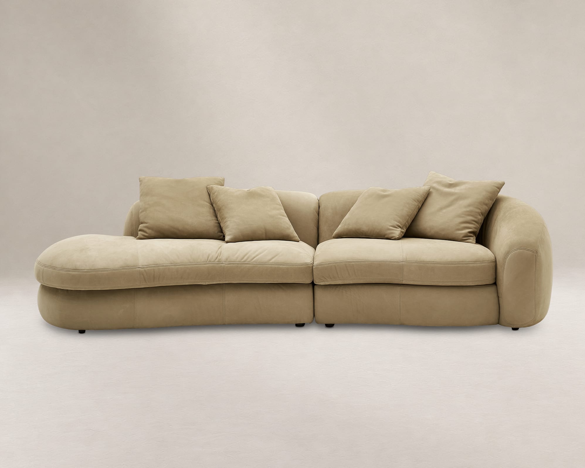 Fable Leather Side Chaise Sofa 1