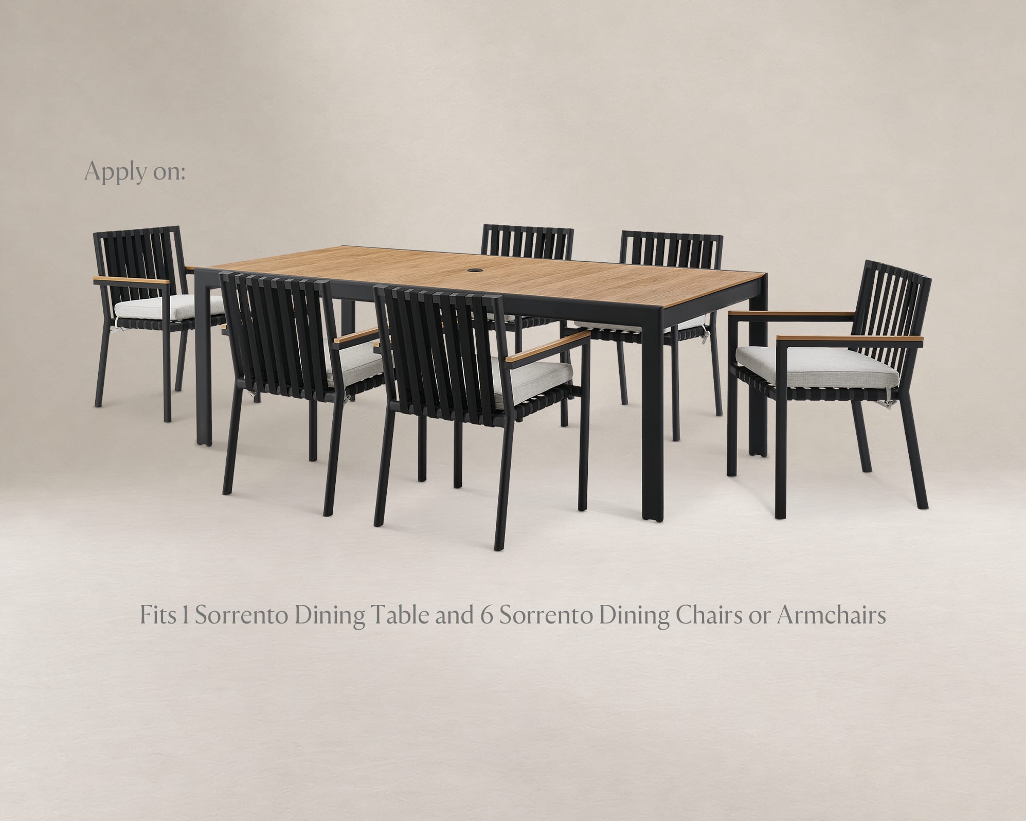 Sorrento Outdoor Dining Set Cover 4