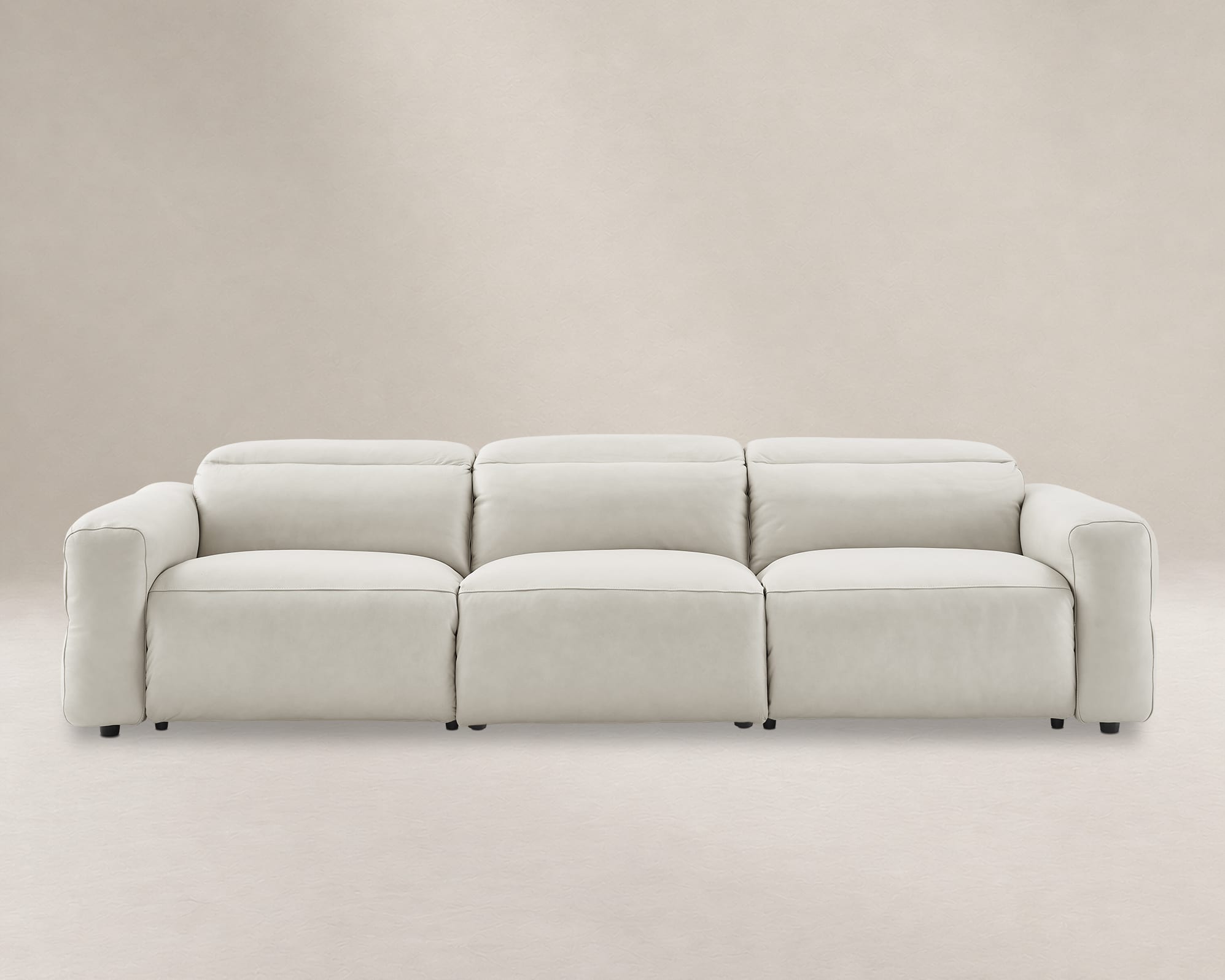 Jaron Leather Recliner Extended 3 Seater Sofa 2