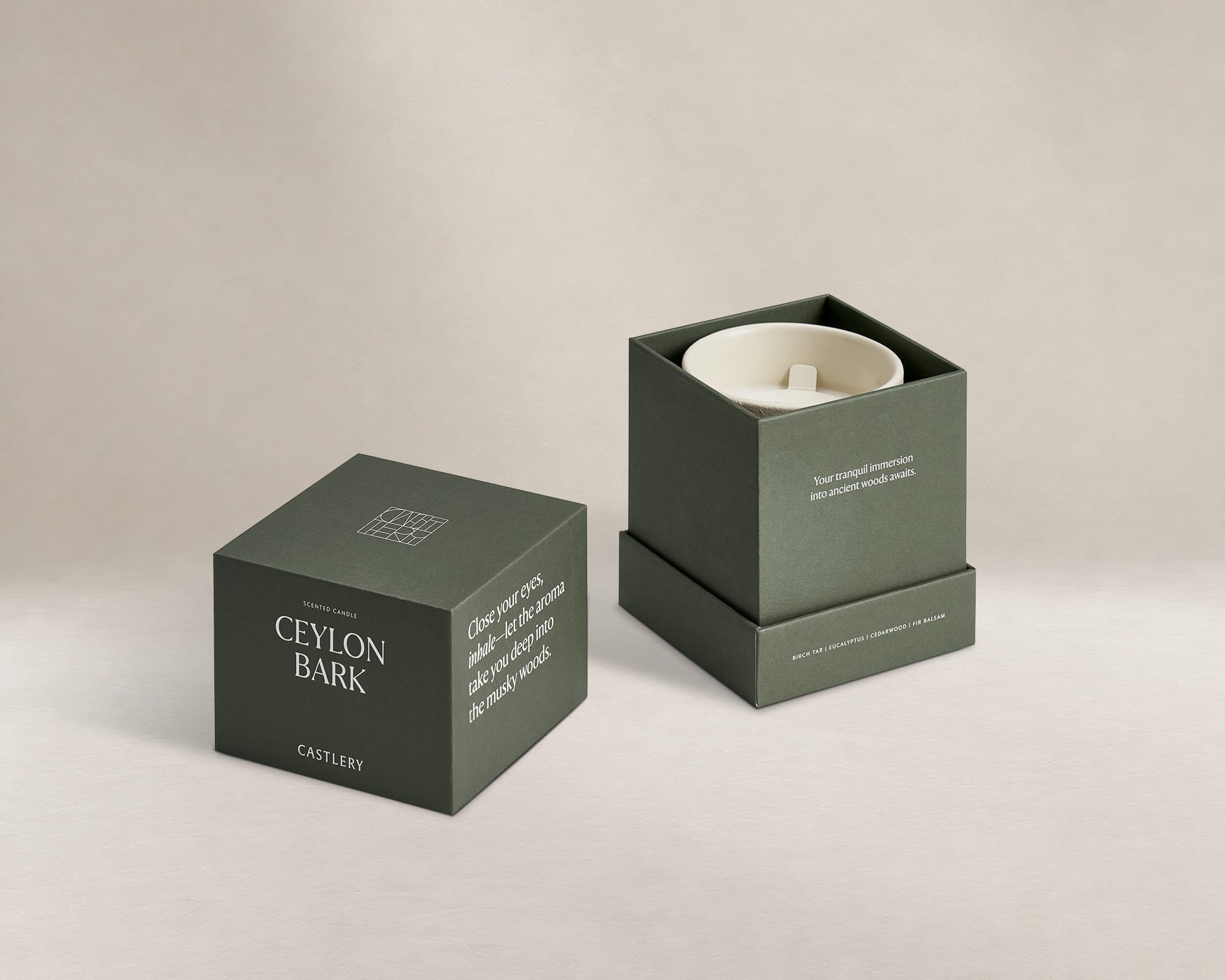 Ceylon Bark Scented Candle 2
