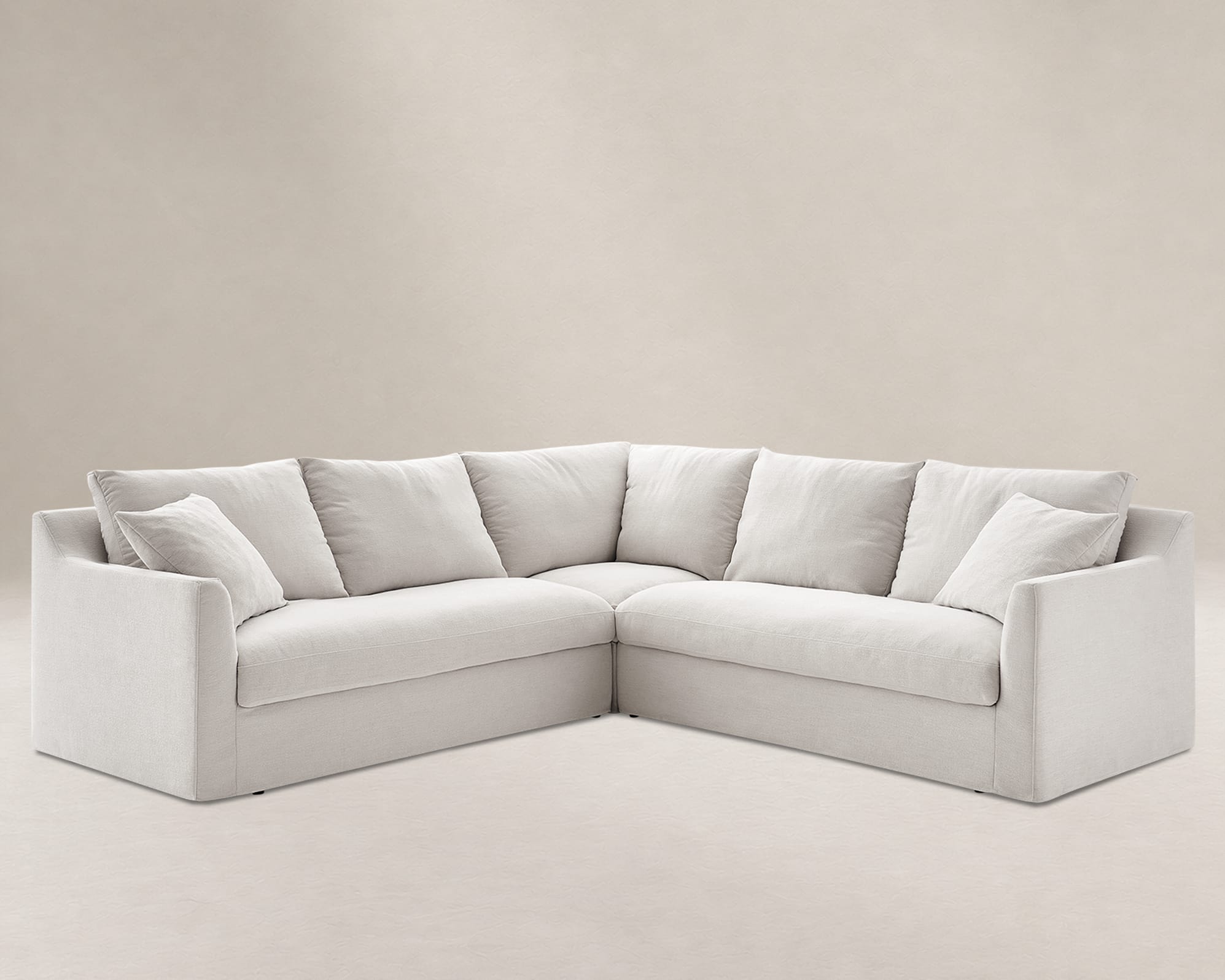 Agnes Slipcover Storage L-Shaped Sectional Sofa 2