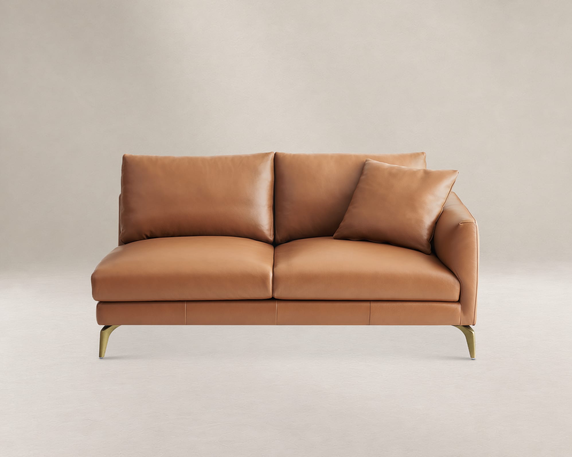 Lena Leather Right Arm 2 Seater Sofa 0