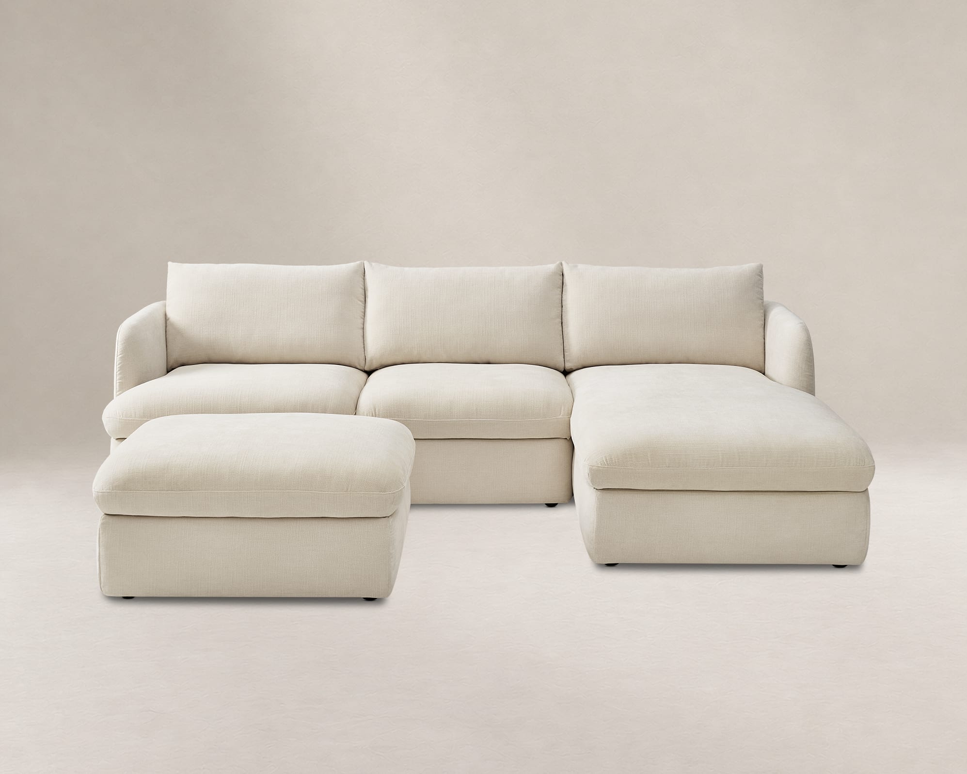 Ollie Storage Chaise Sectional Sofa with Ottoman 2