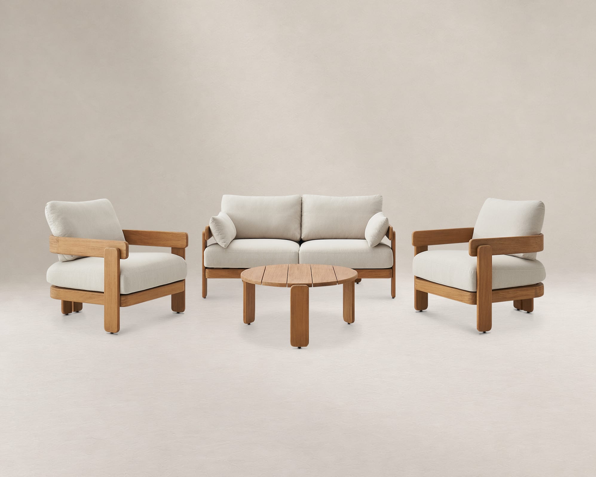 Eden Outdoor Sofa, 2 Lounge Chair & Coffee Table Set 2