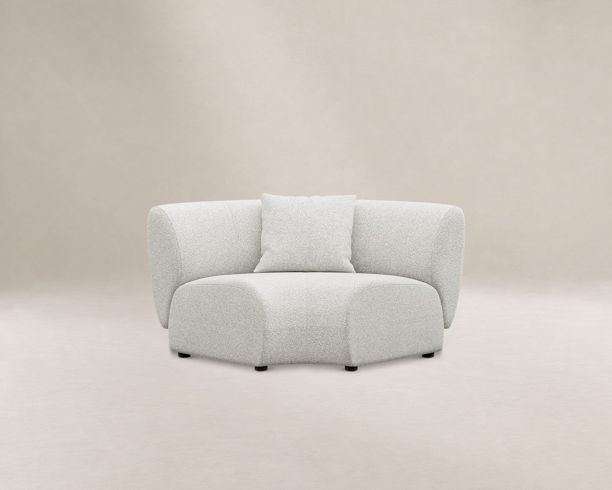 Auburn Performance Fabric Curve Corner Sofa 1