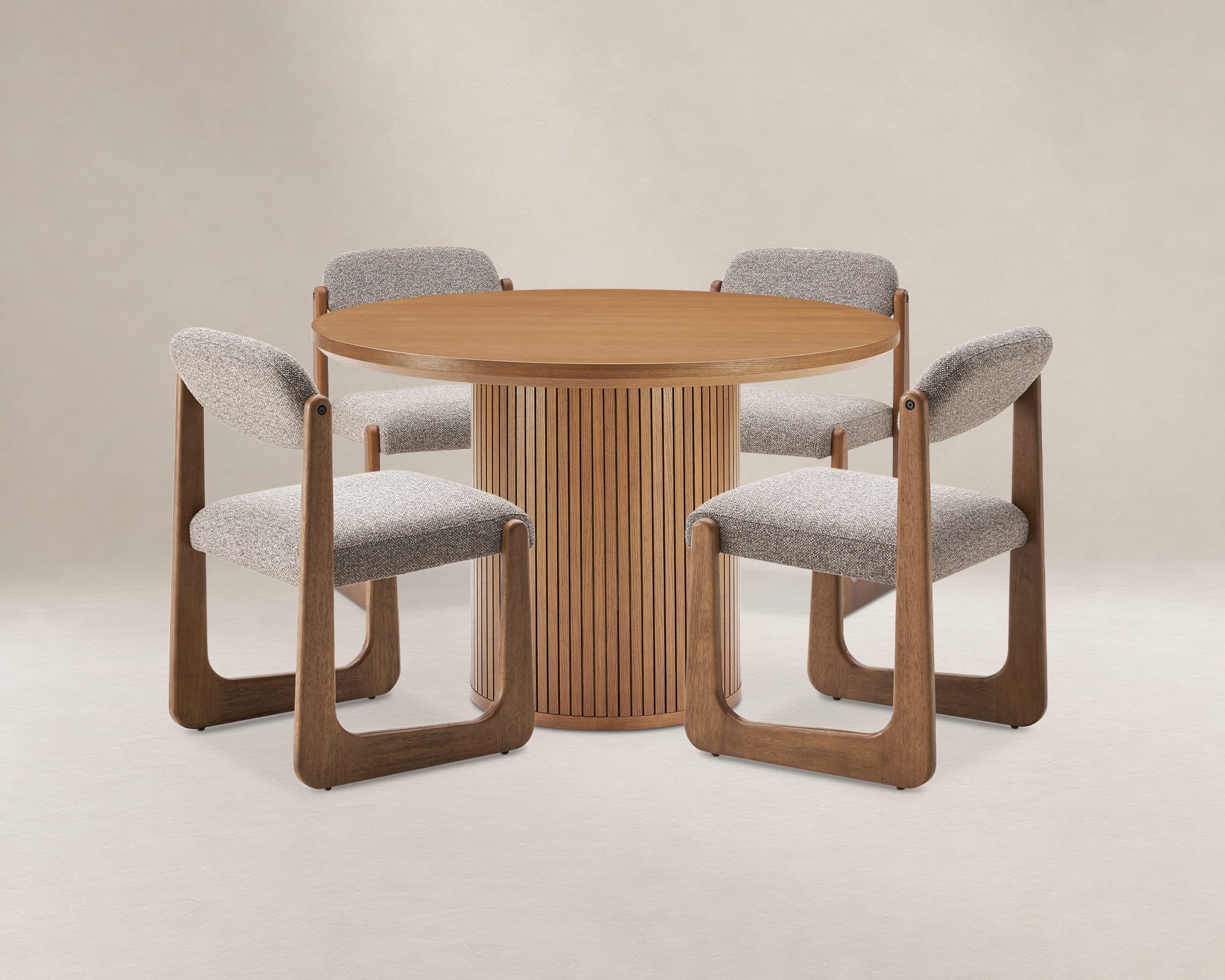 Harper Round Dining Table with Lira Chair Set 0