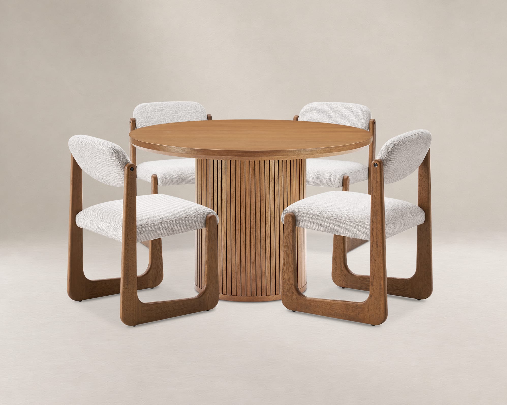 Harper Round Dining Table with Lira Chair Set 0