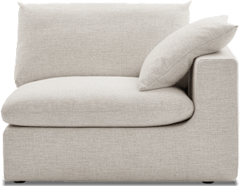 Dawson Right Arm Sofa, (Textured Linen Weave) Cream
