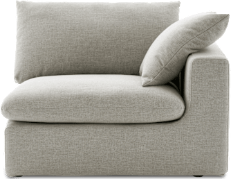 Dawson Right Arm Sofa, (Textured Linen Weave) Medium Grey