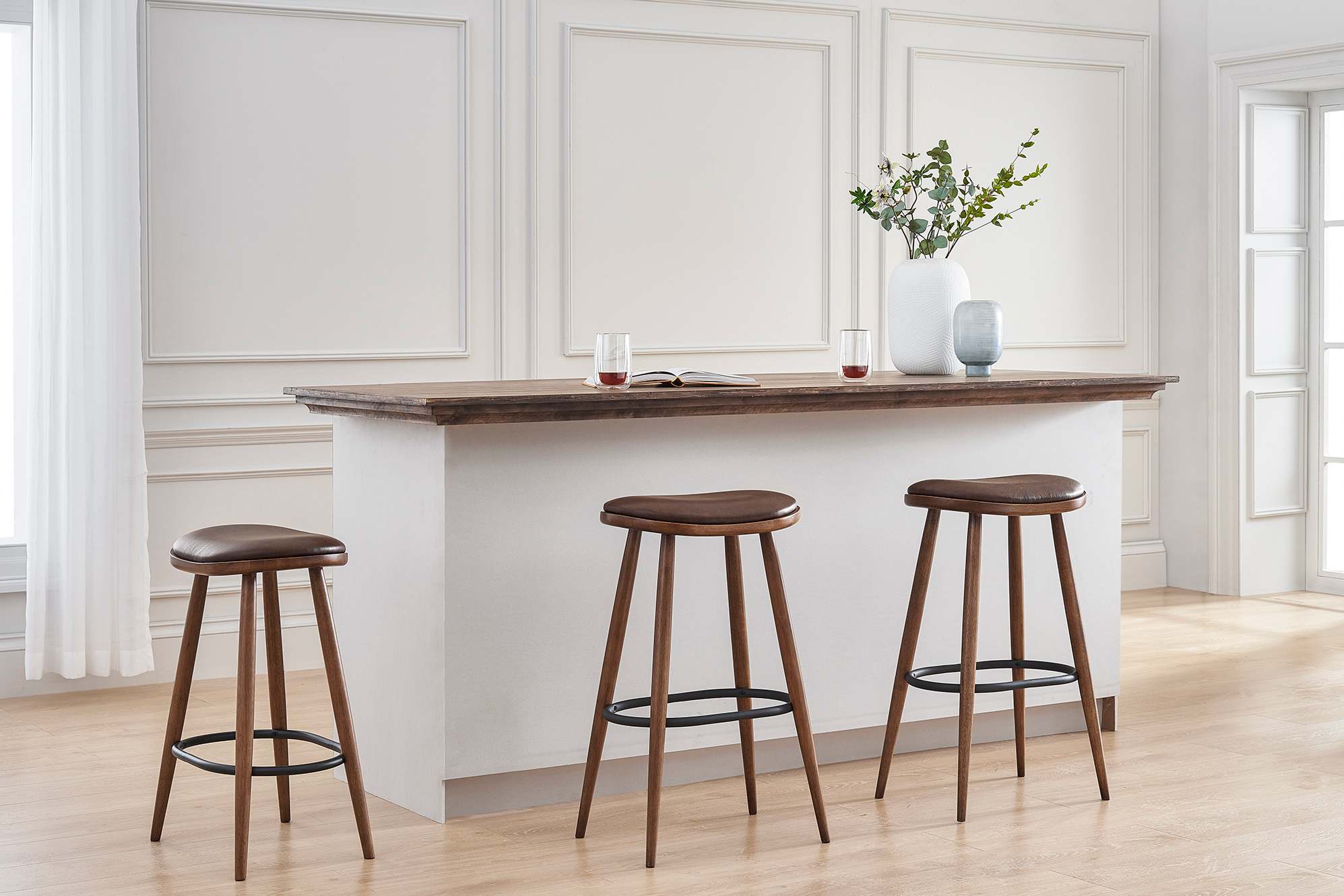Abel Counter Stool Leather 1