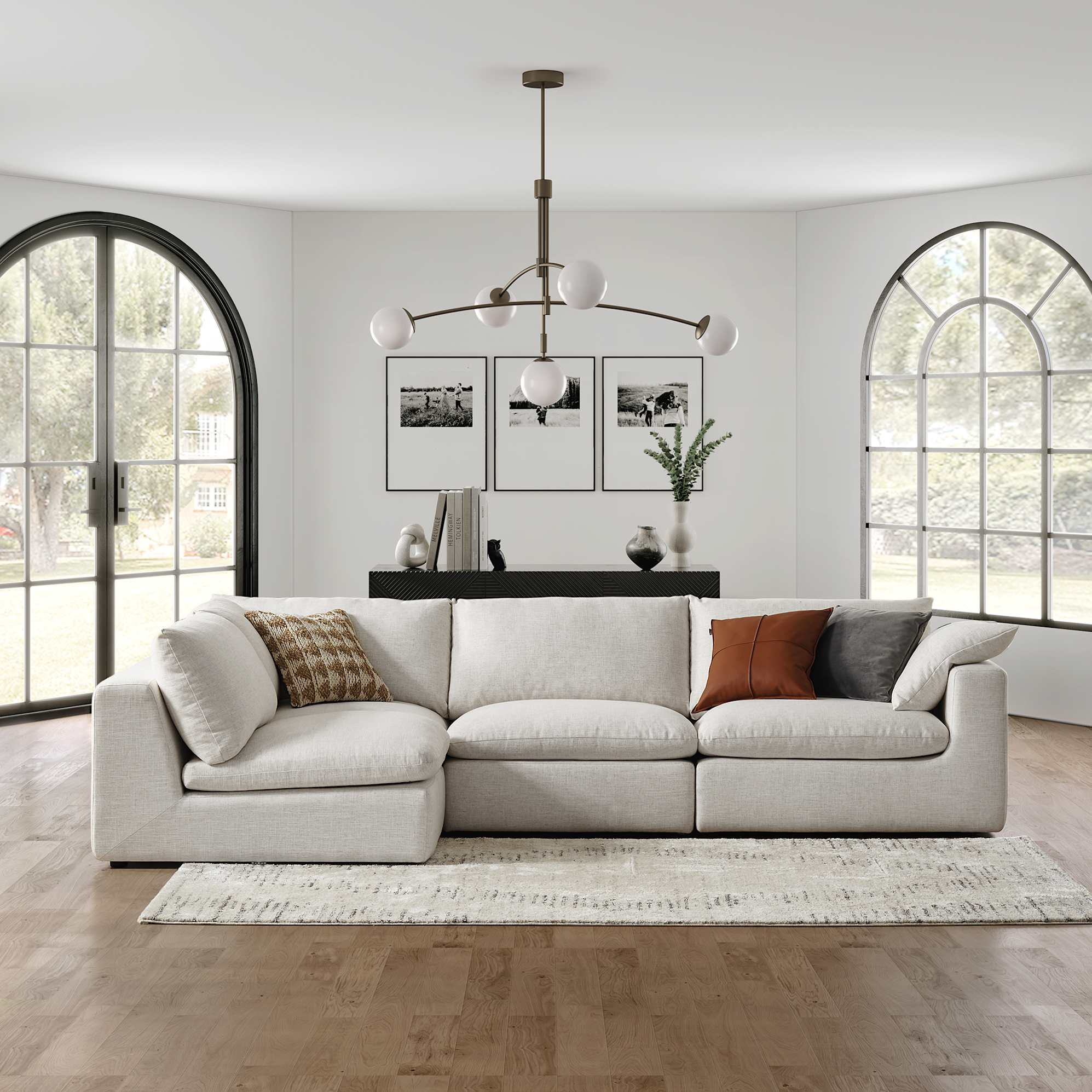 Dawson Chaise Sectional Couch 3