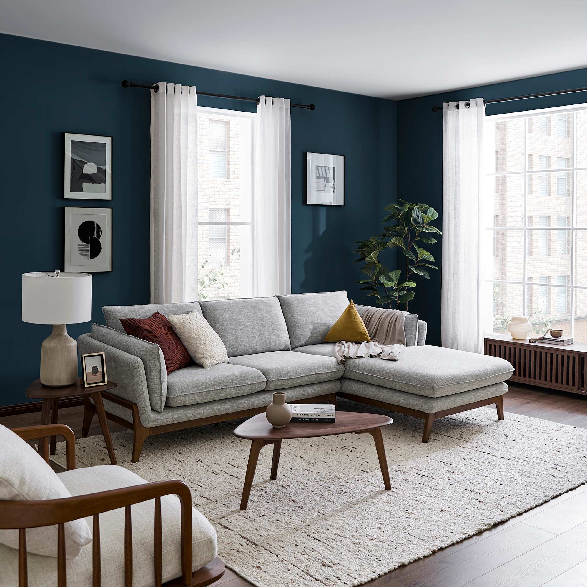 Remi Chaise Sectional Couch 4