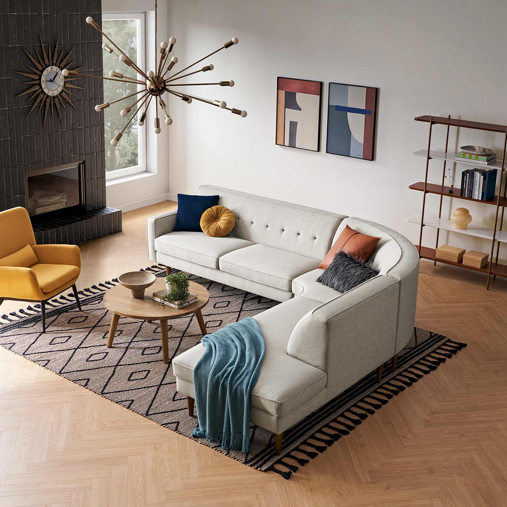 Elias Single Arm 2 Seater Couch 3