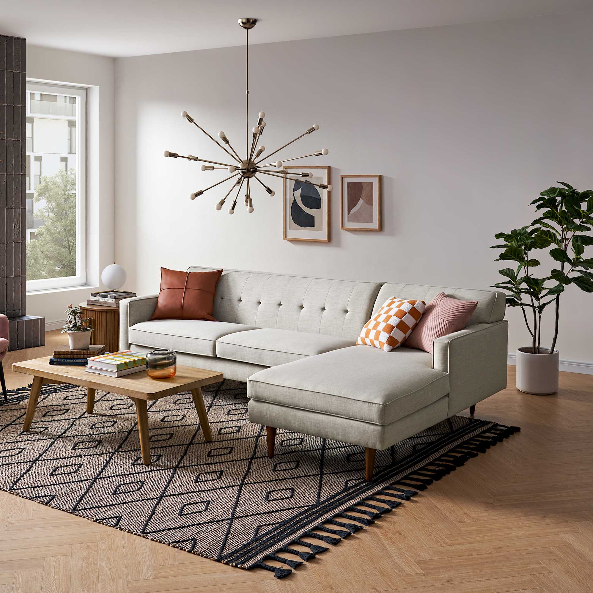 Elias Single Arm 2 Seater Couch 4