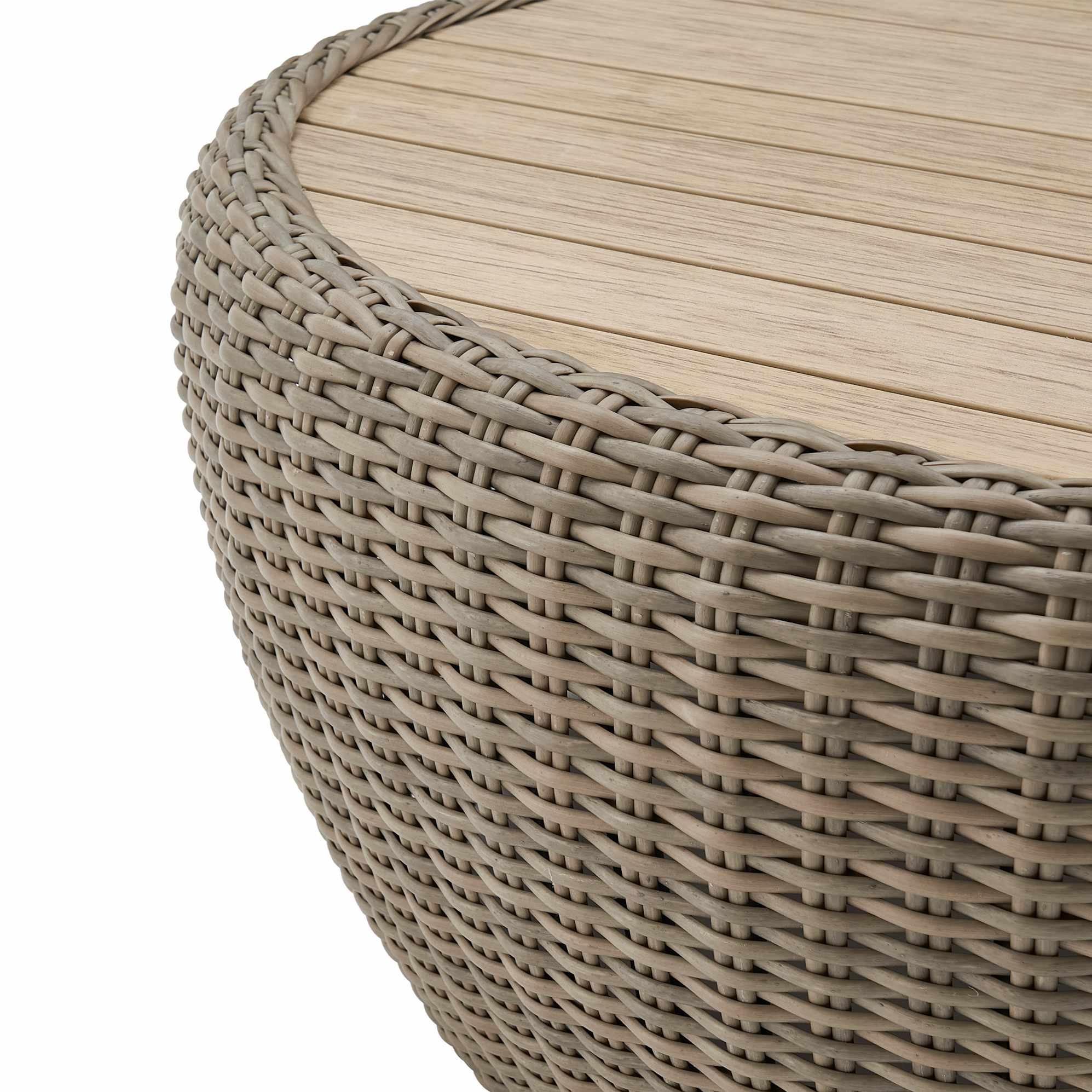 Malta Outdoor Round Drum Coffee Table 4