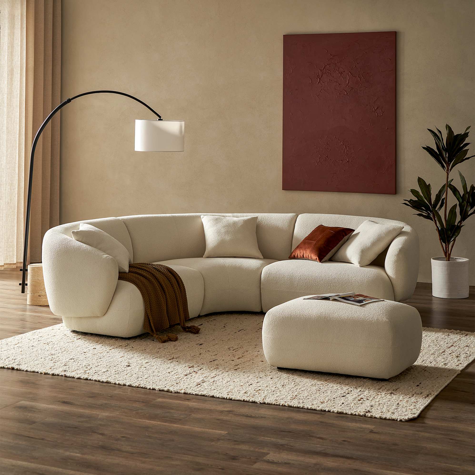 Auburn Performance Fabric Sectional Couch 3