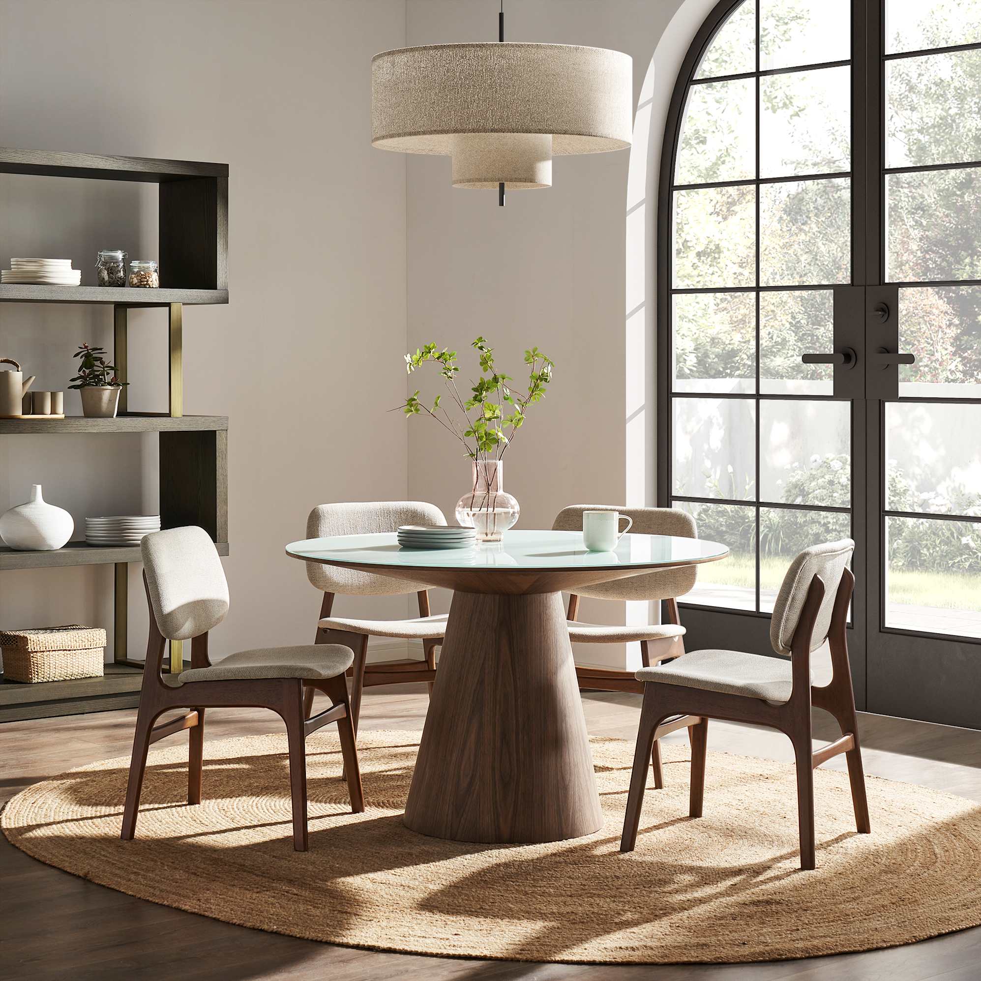 Theo Dining Table with 4 Joshua Chairs 2
