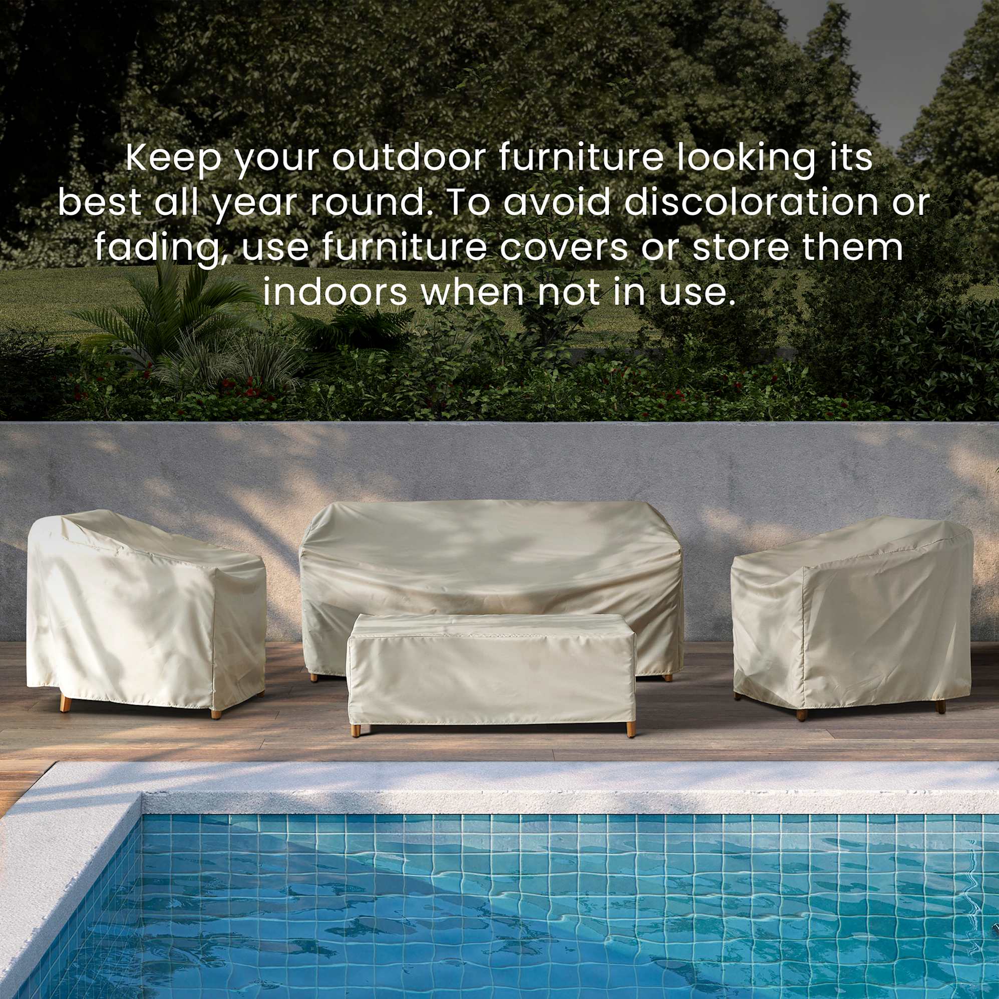 Maui Outdoor Coffee Table Cover 3